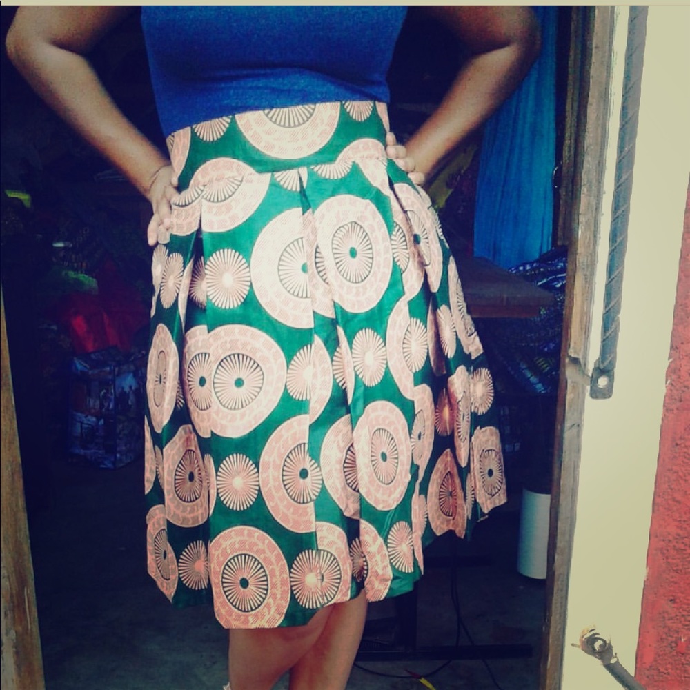 Custom made and designed Dutch pleated skirt